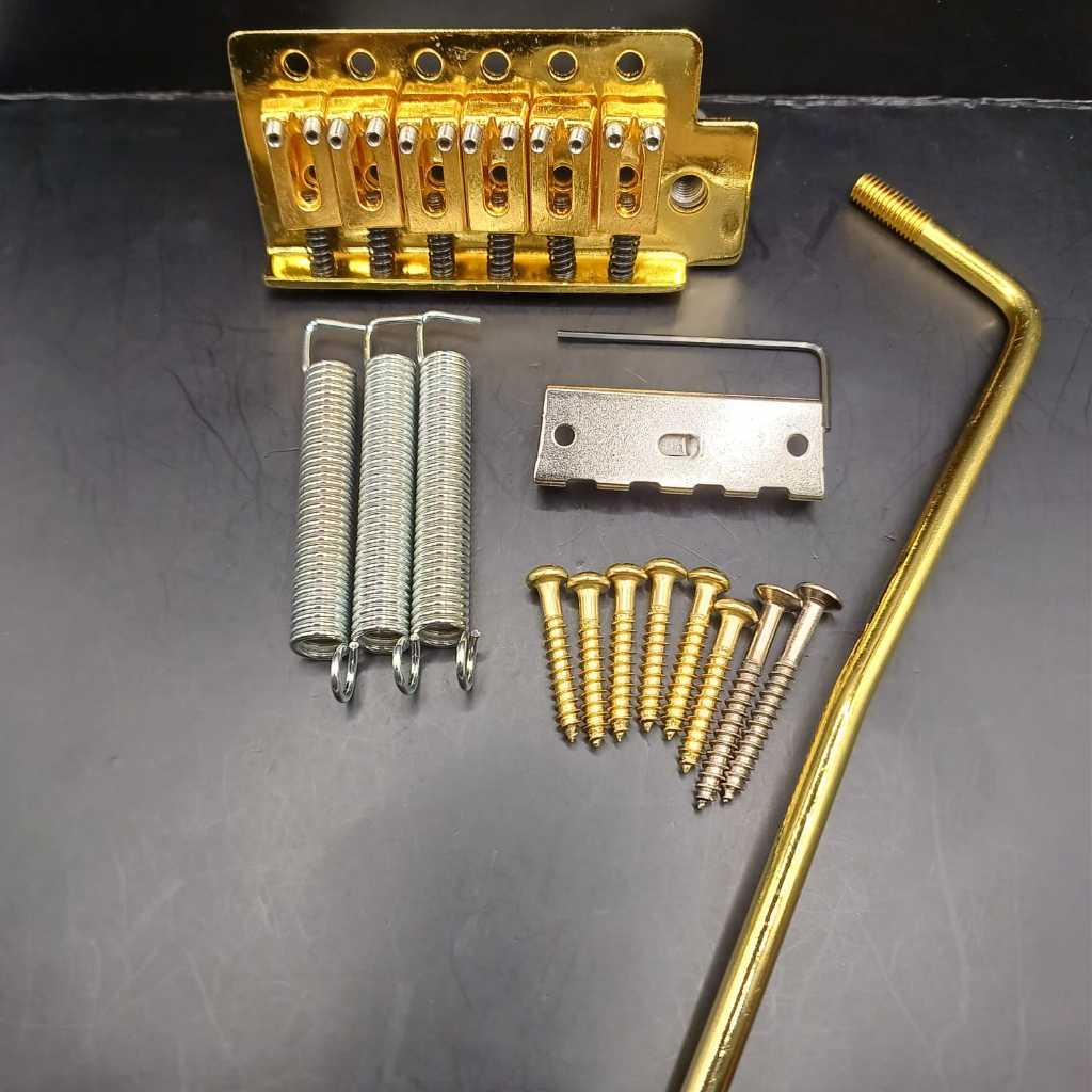 Bridge Tremolo Stratocaster Semi Updown Gold