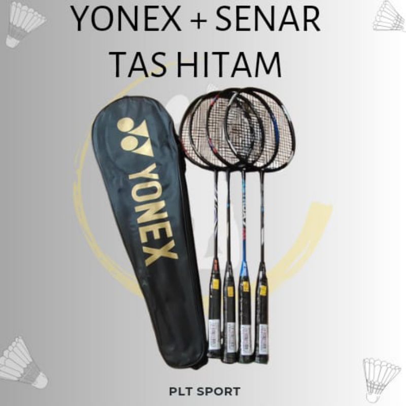 RAKET BULUTANGKIS/YONEX HITAM/RAKET YONEX BADMINTON
