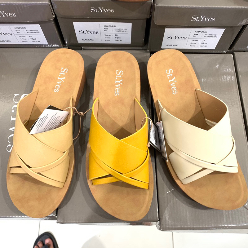 ST.YVES Sandal Selop Wanita Murah Super Comfy Hak 2-3cm by Matahari Dept Store