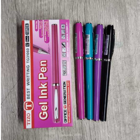 

Pena / Bolpoin Gel TIZO 0.7 mm TG31060 Pulpen Hitam Ballpoint Bolpen harga per pcs (ECERAN)
