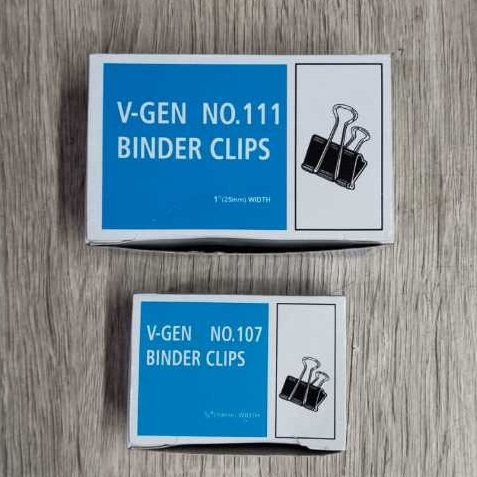 

Penjepit Kertas/Binder Clip no 111 dan no 107