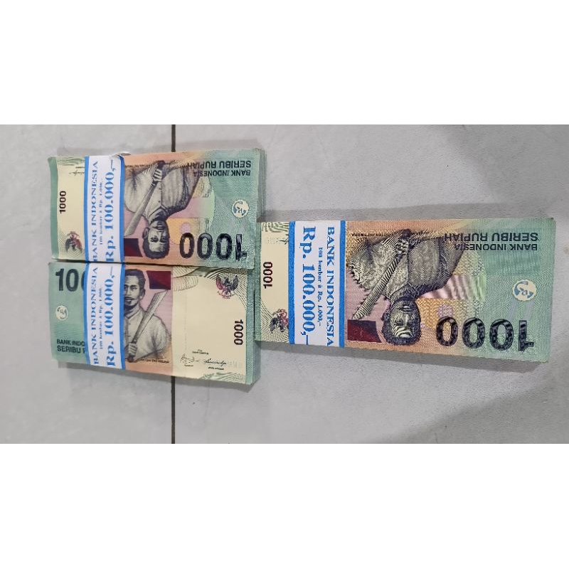 uang 1000 1 gepok