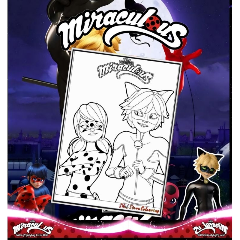 

Kertas Mewarnai Gambar Miraculous Ladybug isi 10 Lembar Gambar Berbeda / Kertas Gambar Tebal (10 Lembar Gambar) PAUD / TK / SD