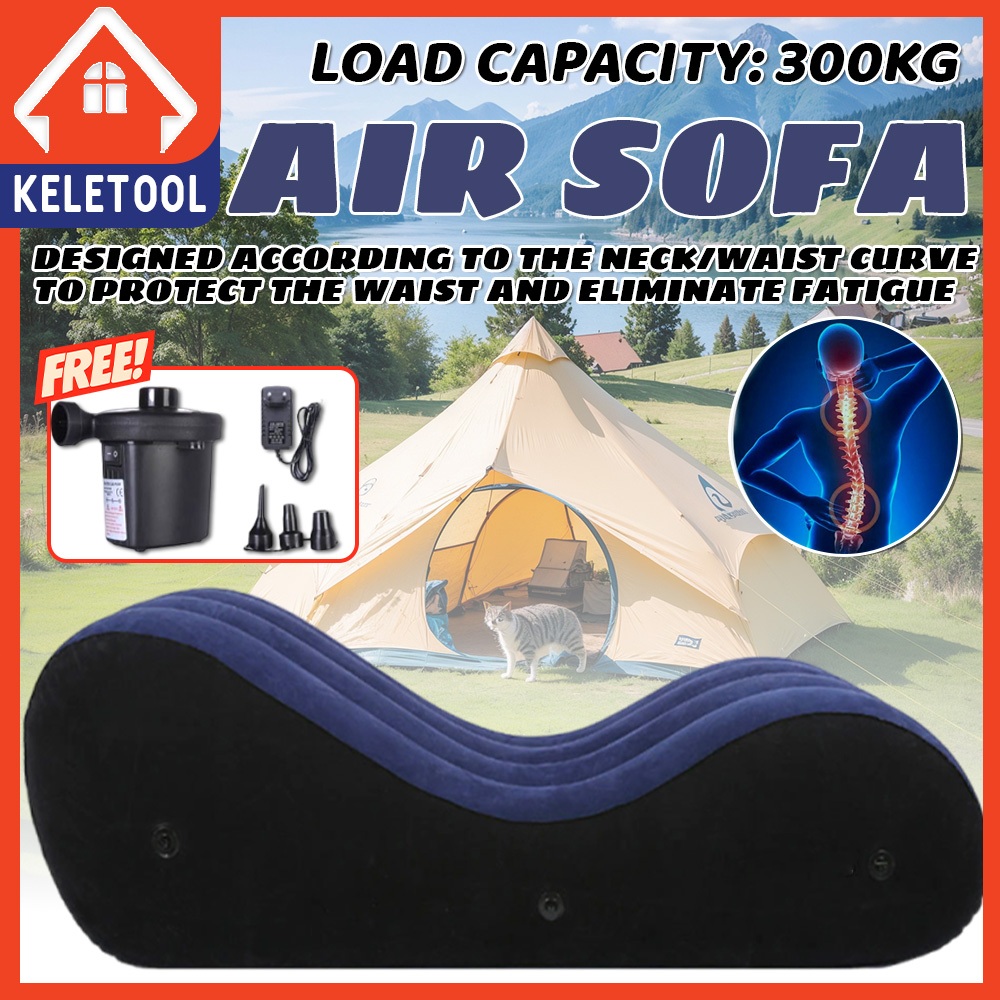Portable Inflatable Sofa Air Sofa Angin Dengan Pompa For Kamasutra