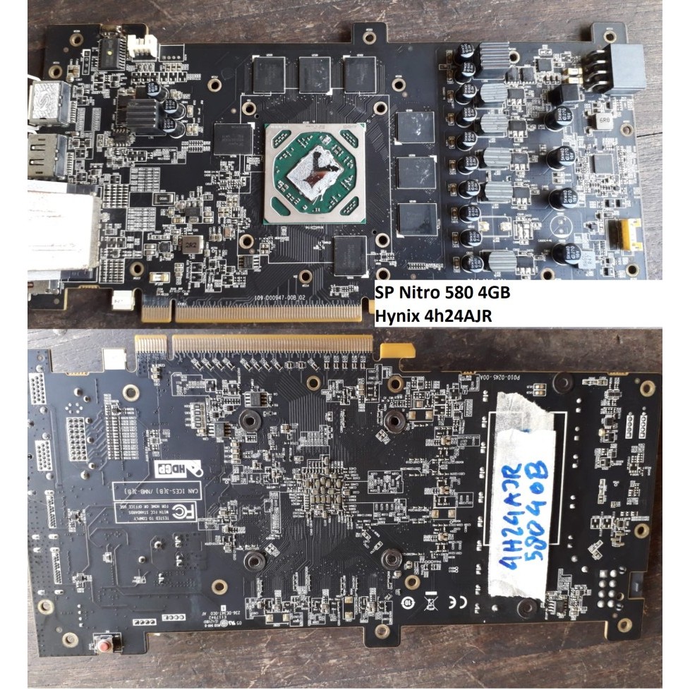 komponen gpu rx570 rx 570 rx 580 rx580 rx470 rx 470 rx 480 rx480 vga 4GB vga 8GB merk Sapphire nitro