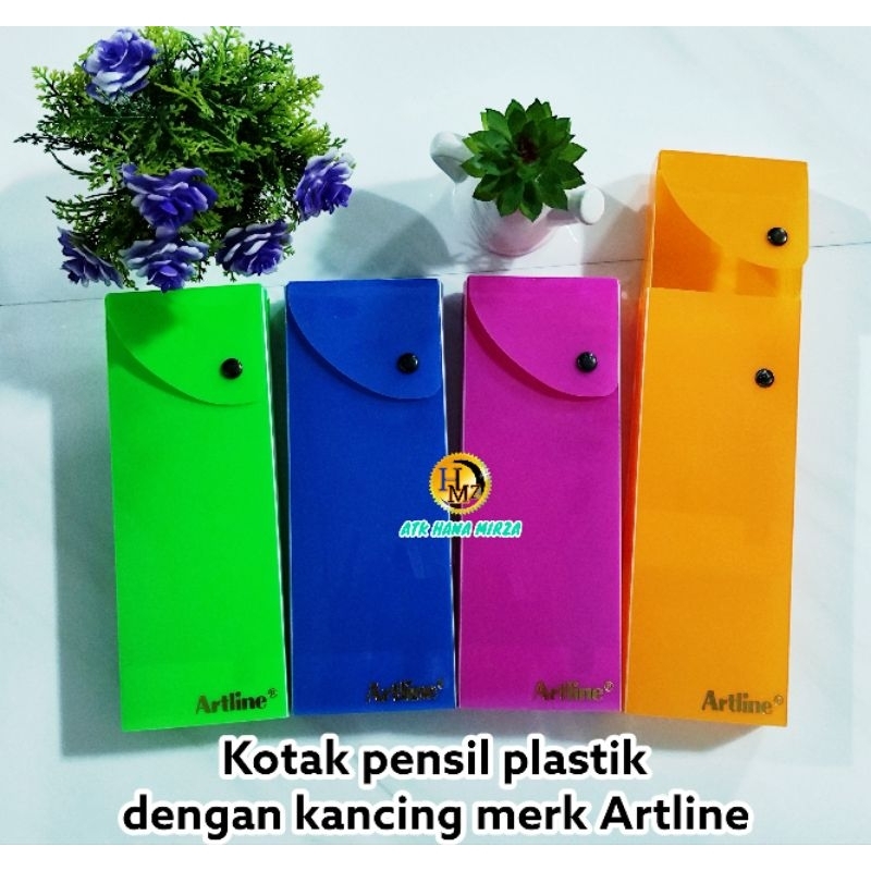 

Kotak Pensil Plastik kancing Artline