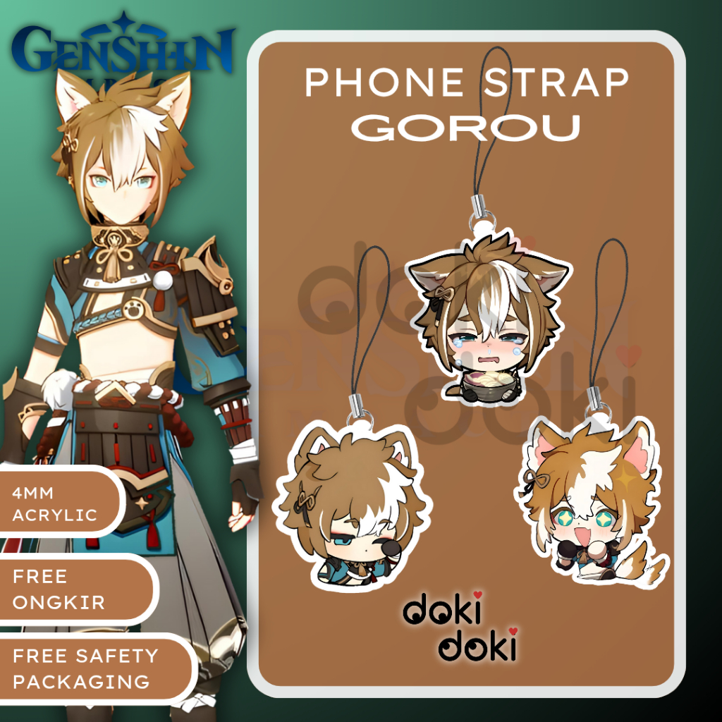 PHONE STRAP GOROU GENSHIN IMPACT