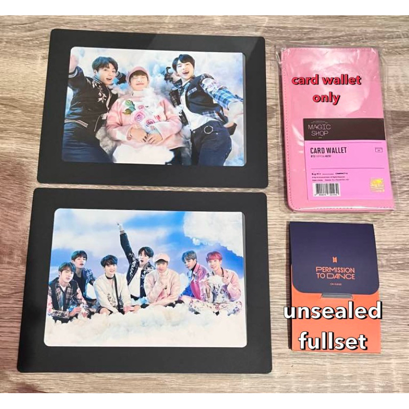 READY STOCK OFFICIAL BTS CARD WALLET MAGIC SHOP DAN MINI PC PTD FULLSET
