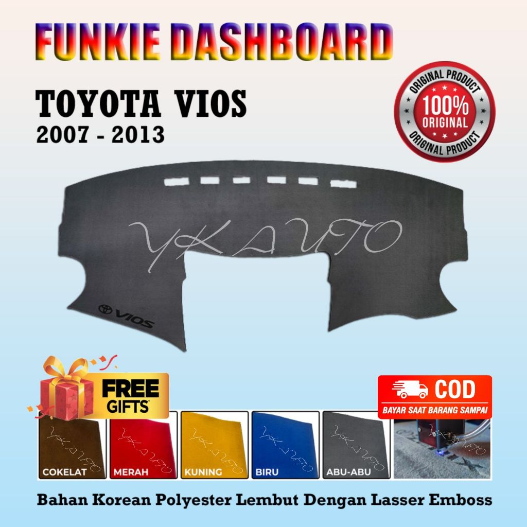 Funkie Dashboard Vios Gen2 Cover Dasboard Toyota Vios Limo Gen2 Dasbor Dasbord