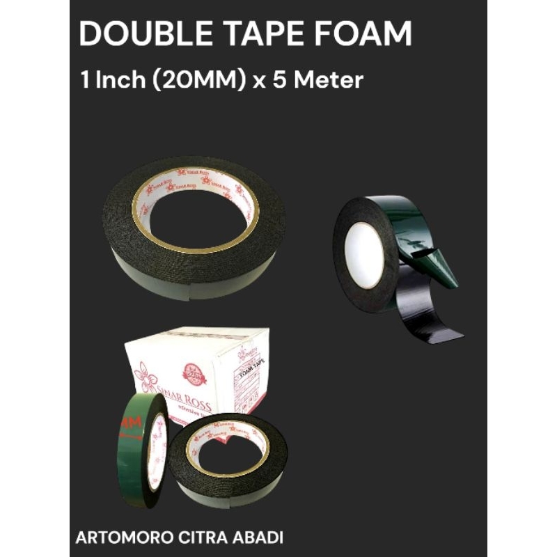 

Double Tape Foam Hijau 1 inch x 5mtr | Isolasi Busa Hijau 20mm x 5m