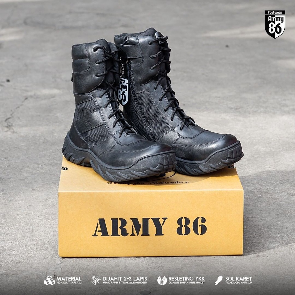 Sepatu PDL Army 86 TNI POLRI - SPIDER TACTICAL