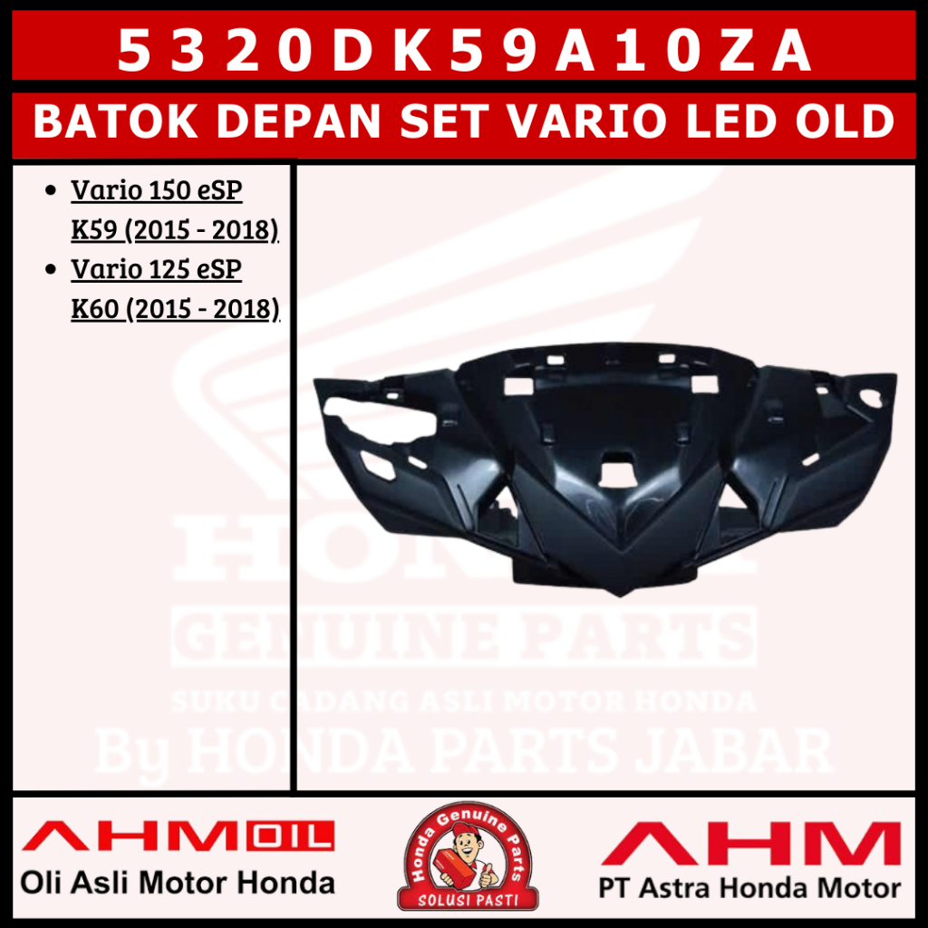 Batok Depan Vario125/150 Led Old K60/K59 5320DK59A10ZA 53205K59A10ZB