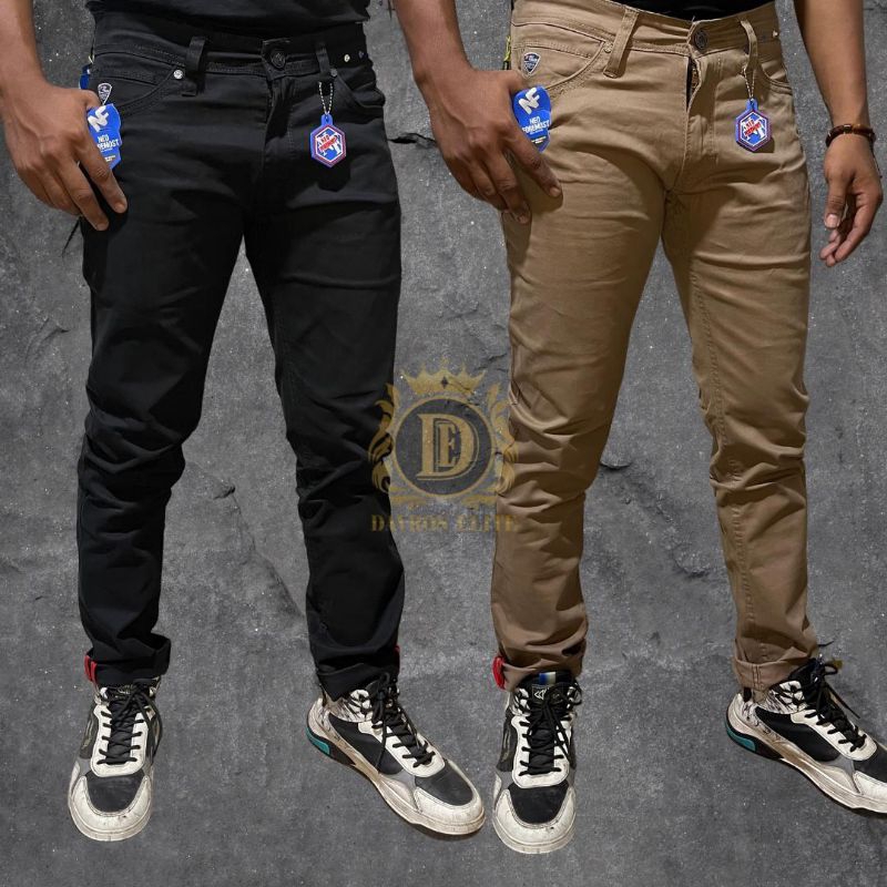 CELANA KANVAS ORIGINAL STRETCH KANVAS PANJANG PRIA SLIM FIT NEO SIZE 28-39