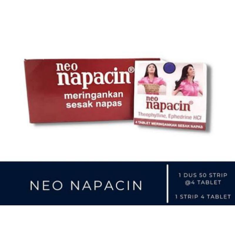 napacin 1box isi 1strip4 tablet