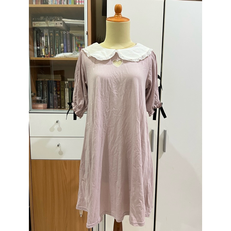 Pink Heart Jirai Kei Dress Kawaii Ryousangata Ank Rouge New With Tag Baru