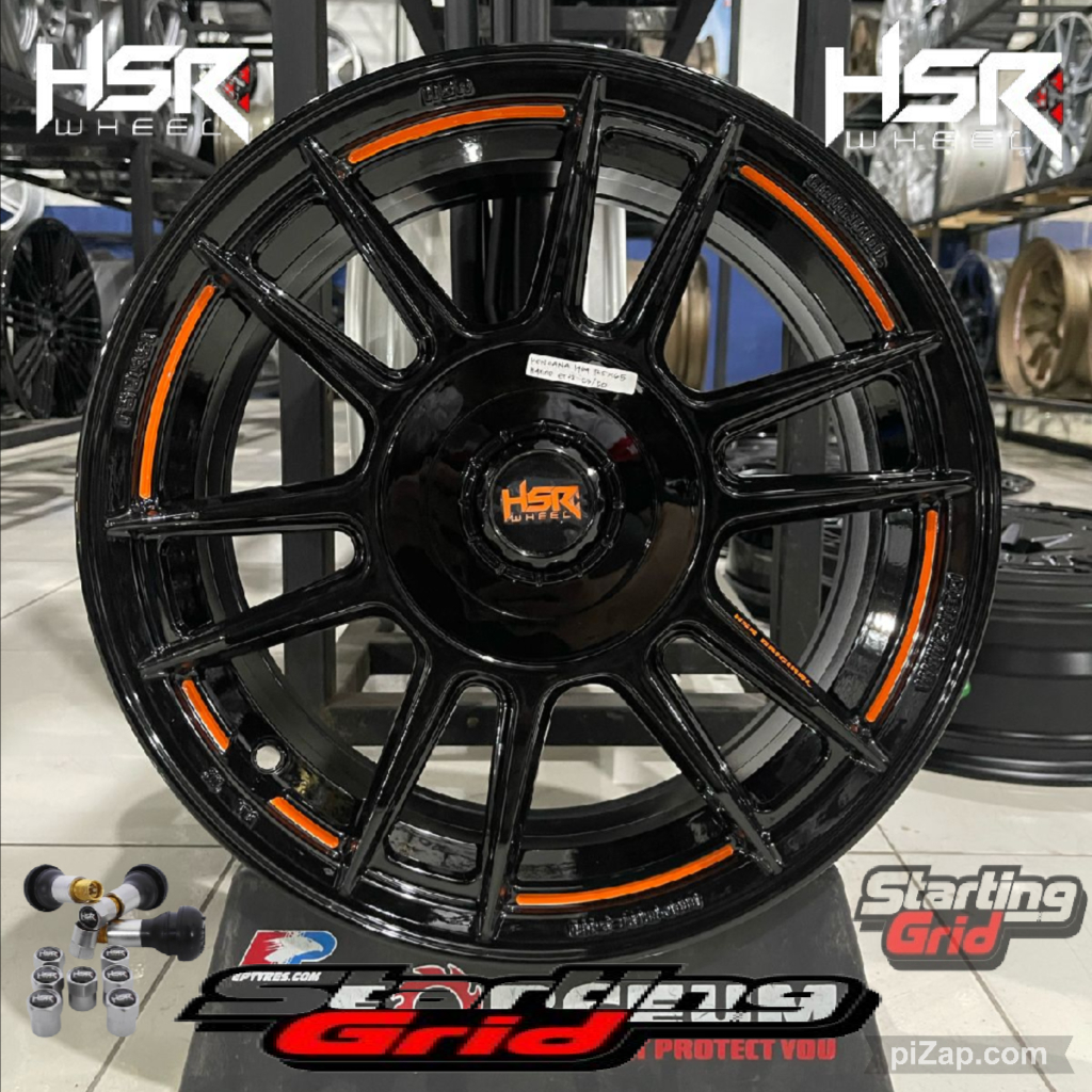 Velg Mobil Racing HSR R15 Untuk Mobil Jazz, Brio, Yaris, City, Satya, Ayla, Calya.