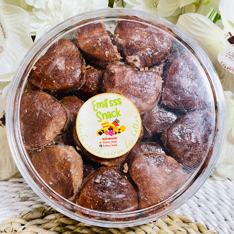 

KUE KACANG COKELAT KEMASAN TOPLES 500 GRAM ENAK MANIS HALAL