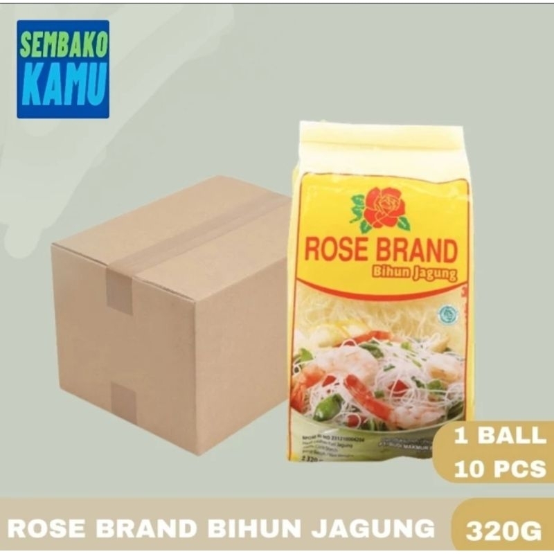 Bihun Jagung Rose Brand 320 gr - 1 Dus Isi 10 pcs
