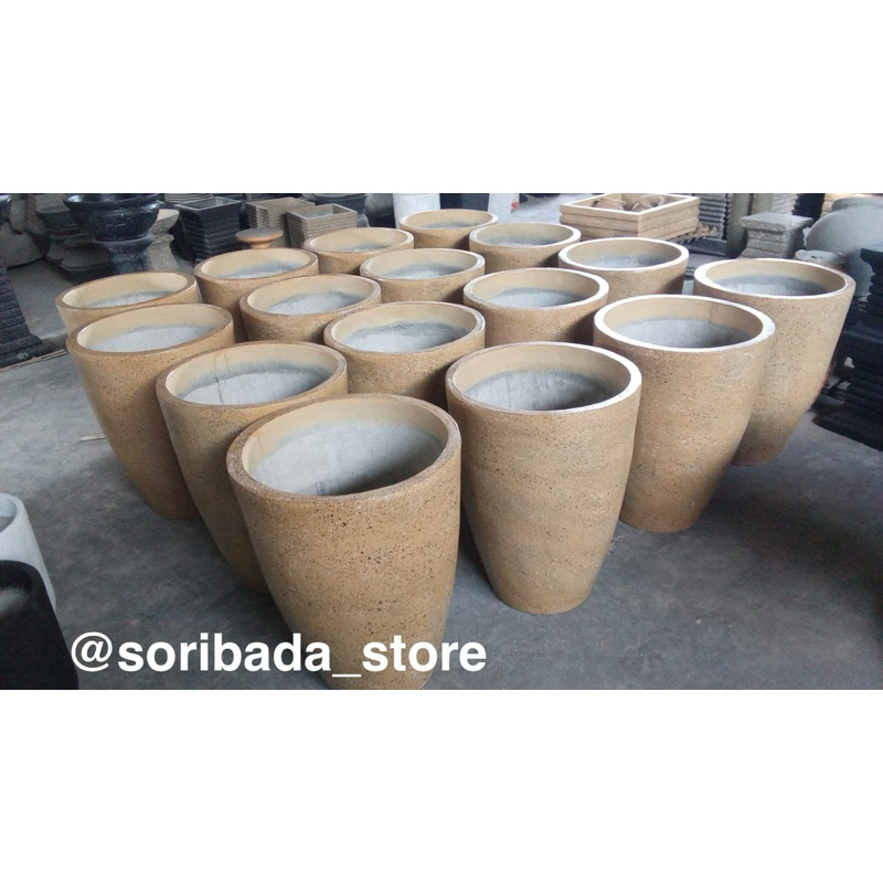 Pot Bunga Kapsul Jumbo | Pot Bunga Batu | Pot Bunga Estetik | Pot Bunga Unik HARGA BELUM TERMASUK ON