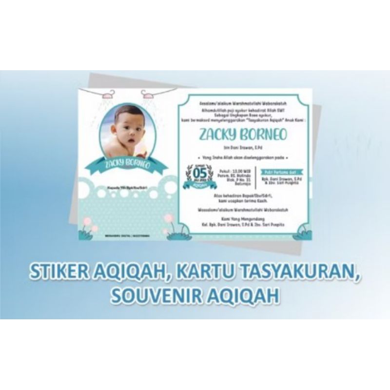 

KERTAS KEPLEK AQIQAH, TASYAKURAN