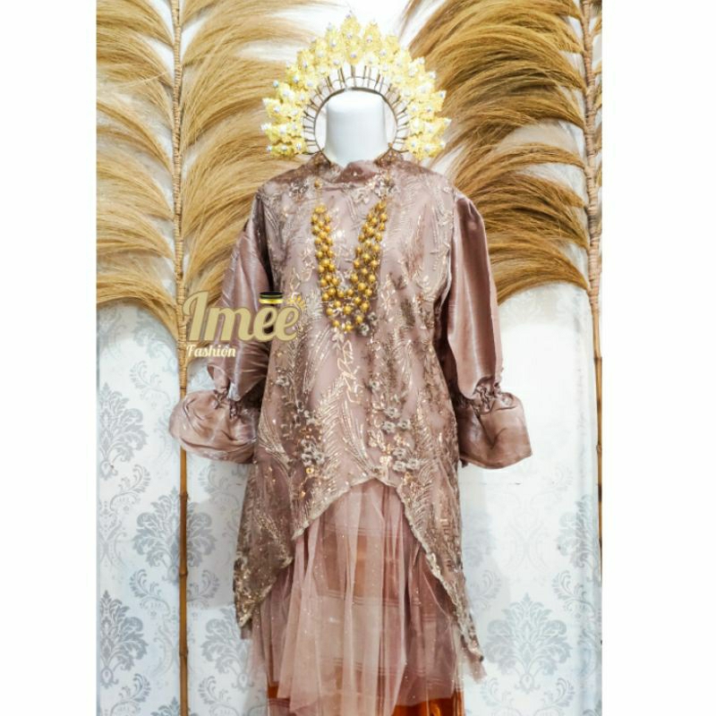 Baju bodo modern brukat payet / Baju bodo bugis makassar