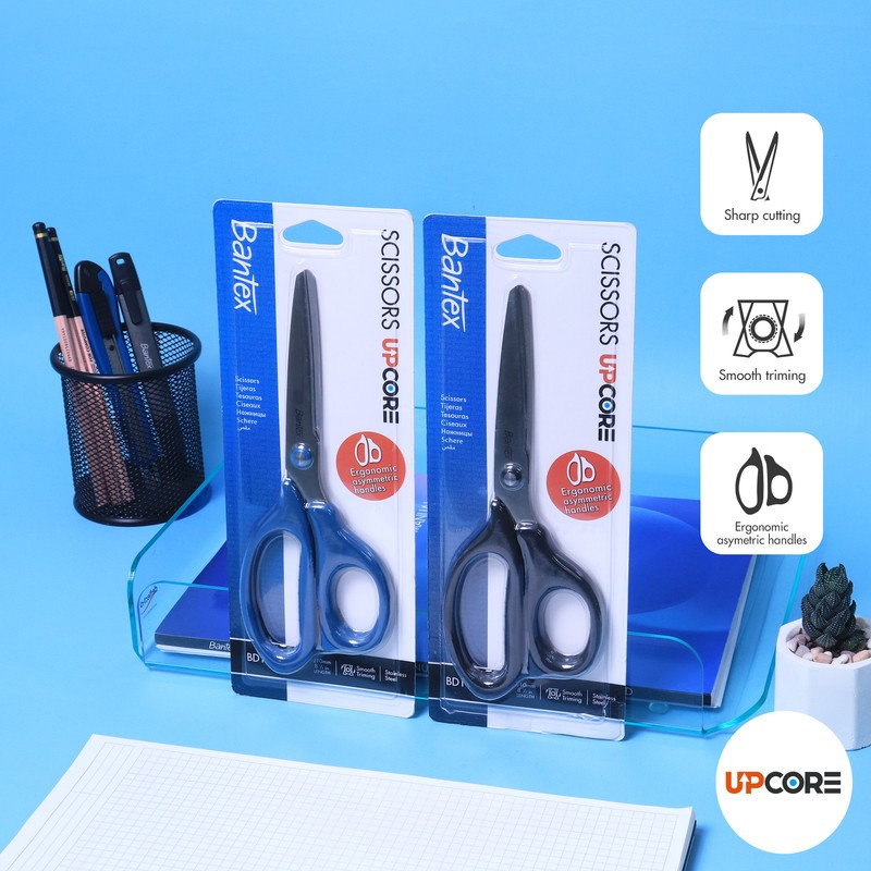 

[Terminal Stationery 01] Bantex Gunting Serbaguna / Office Scissor Pegangan Ergonomis Pisau Baja Tahan Karat Ukuran 210 mm