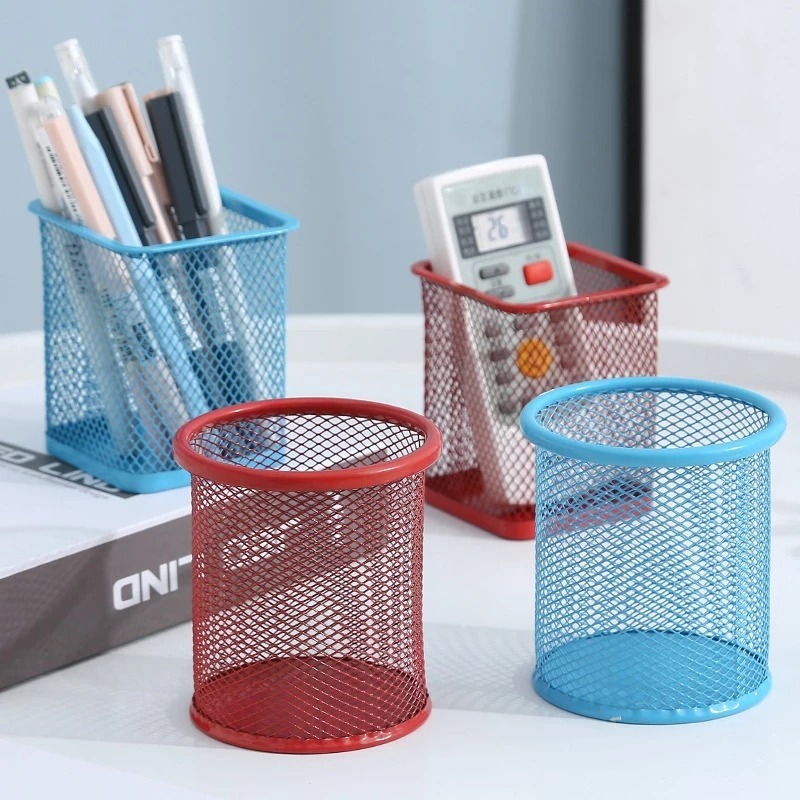 

OLEO Tempat Pulpen Alat Tulis Pen Stand Model Lingkaran Dan Persegi