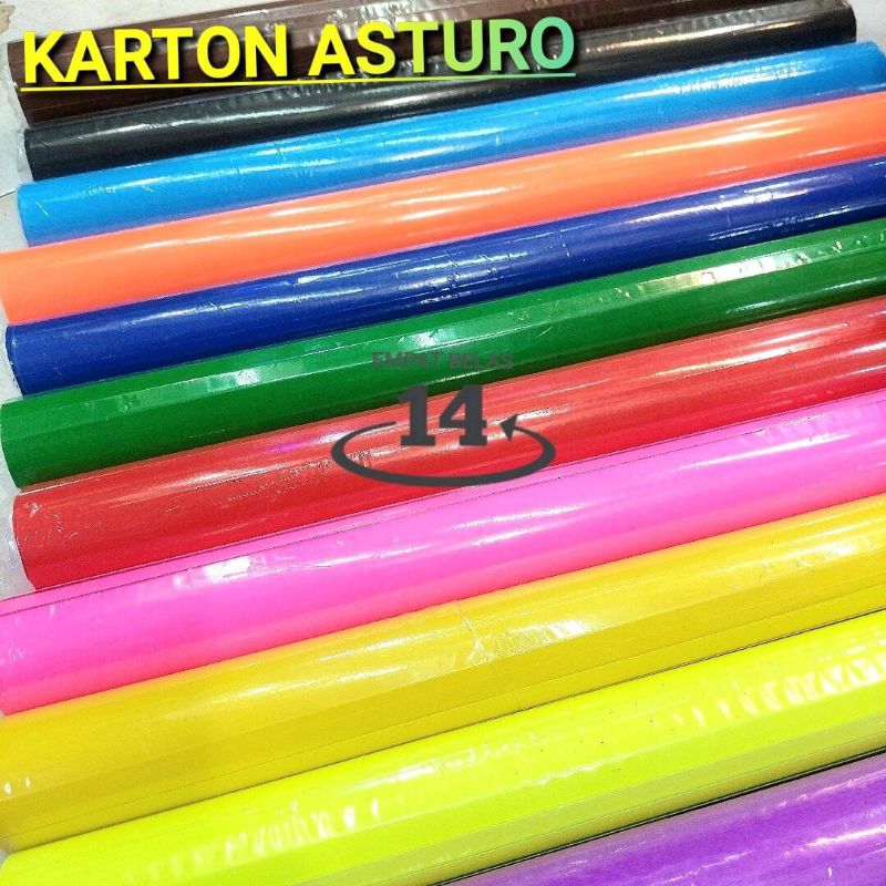 

25 Lembar Kertas Karton Asturo ( Warna Cerah dan Tebal )