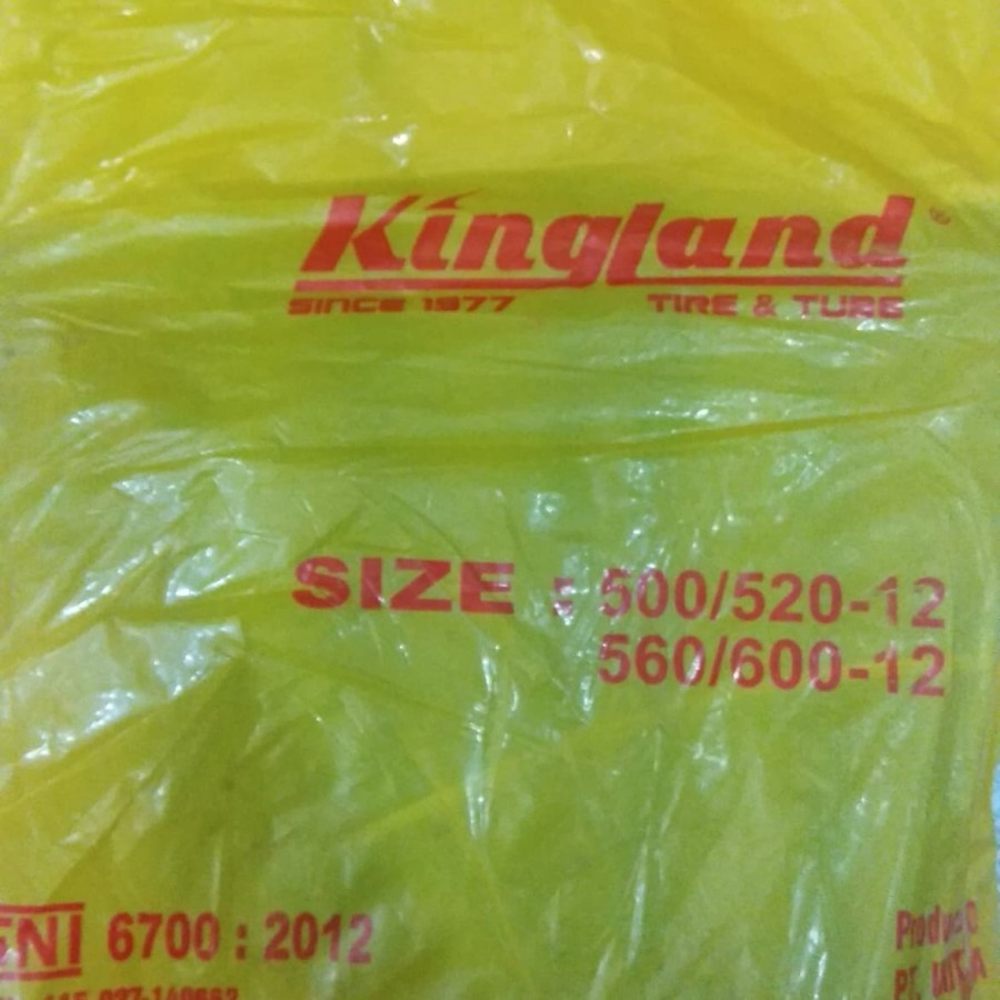 Ban Dalam Mobil / Motor Bak Roda 3 Ring 12 KINGLAND ( pentil pendek )
