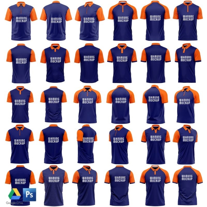 MOCKUP JERSEY / T-SHIRT KERAH RAGLAN / NON RAGLAN