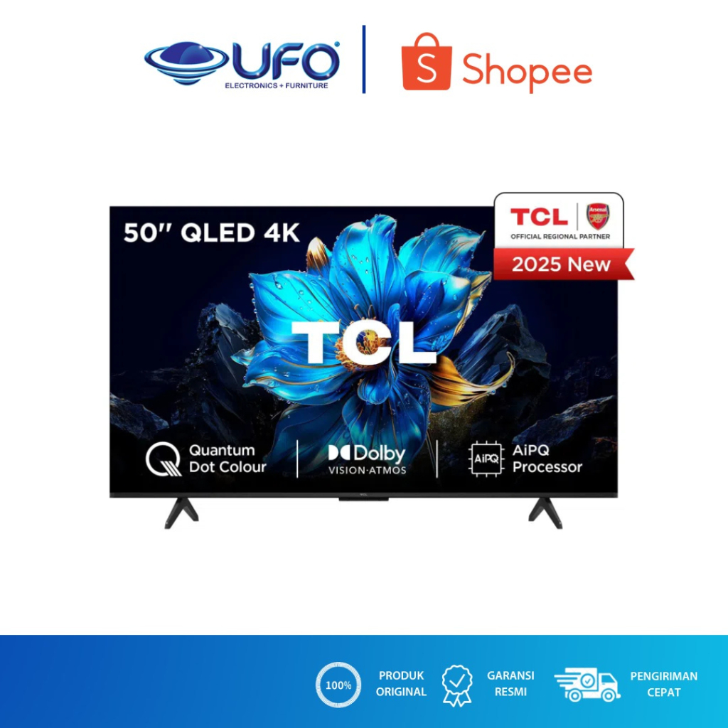 TCL 50 INCH QLED SMART TV 4K HDR 50P7K