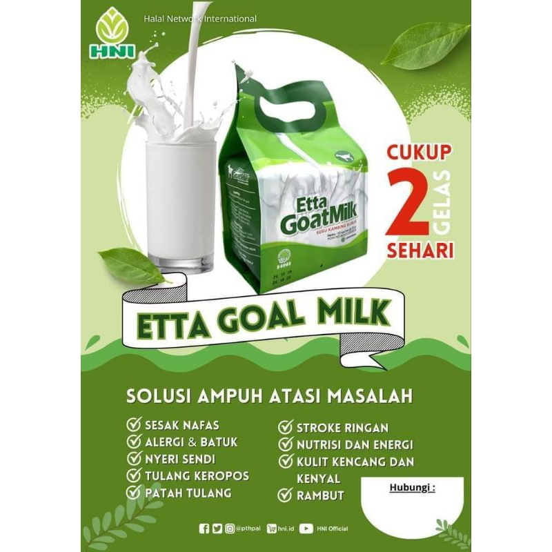 

Susu Kambing Etta Goat Milk / EGM ORIGINAL / Bisa COD