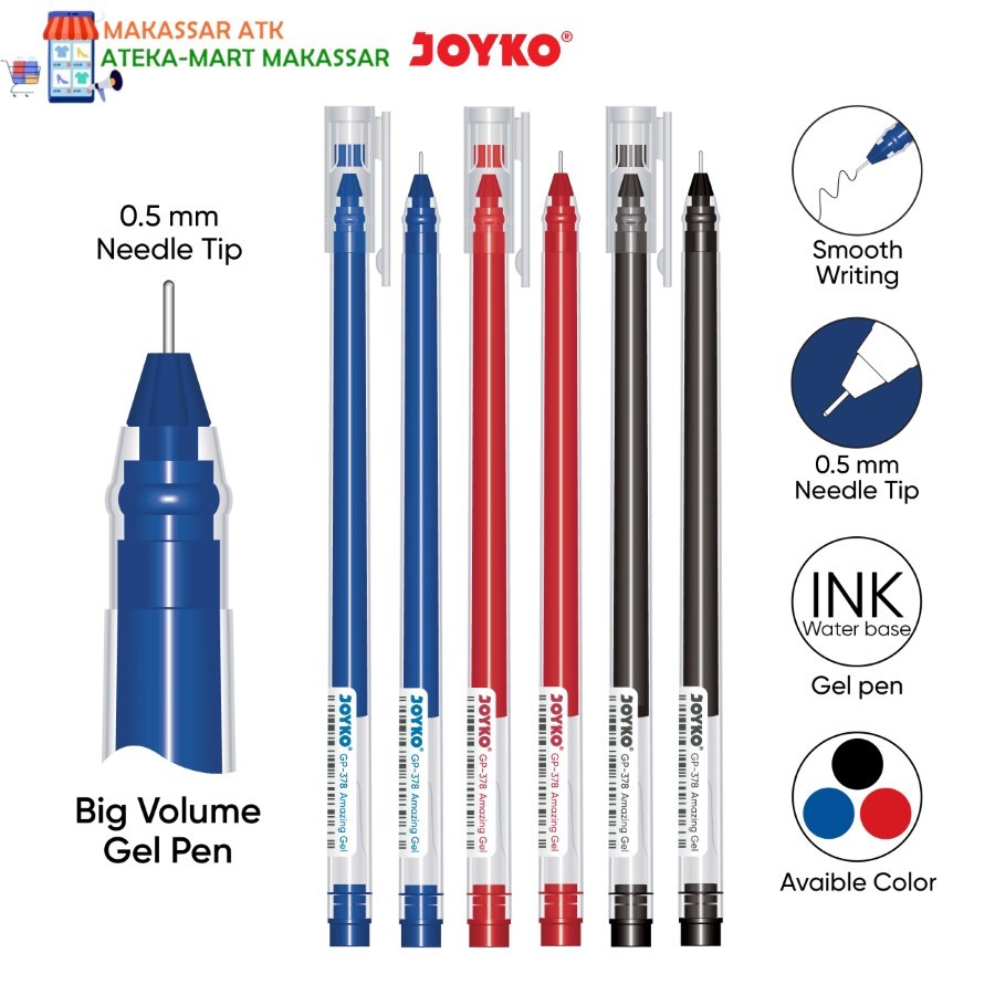 

[PCS] Joyko Amazing Gel Pen Black Blue Red GP-378