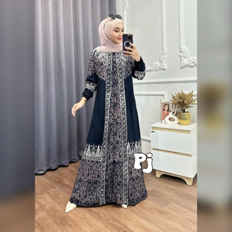 Cuci Gudang Gamis Twill Ori Kekinian Gamis Rayon Premium Terbaru Busui Freindly Bahan Tebal