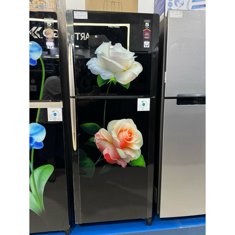 POLYTRON PRM21DRD KULKAS 2 PINTU 210 LITER
