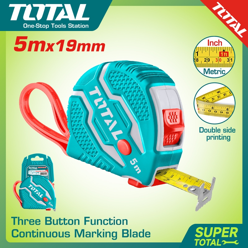 【TOTAL】Meteran/Steel Measuring Tape TMT126051