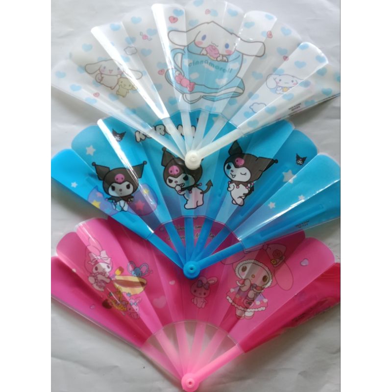 kipas lipat plastik 7 tangkai