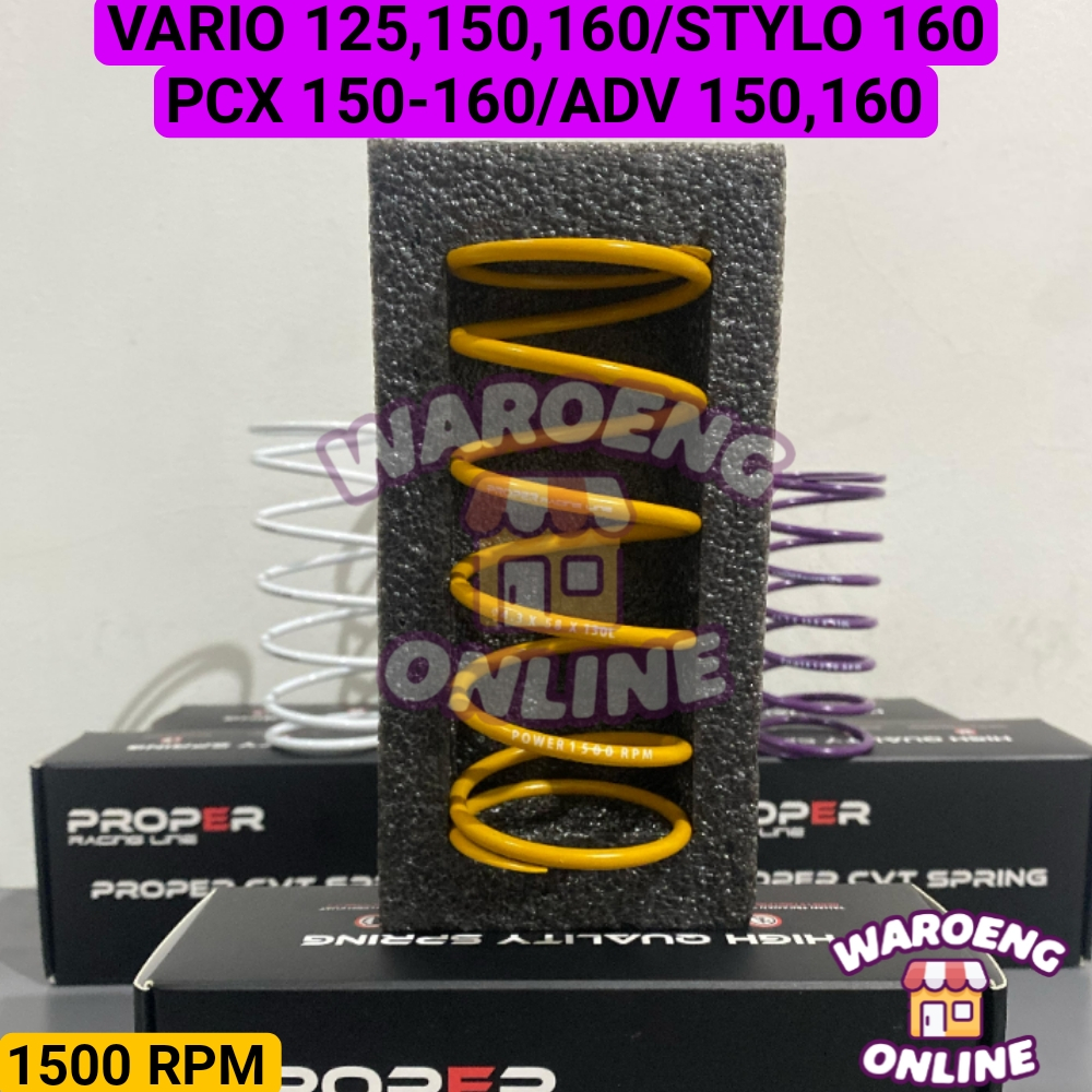 PER CVT PROPER RACING LINE HONDA VARIO 125 150 160 ADV 150 160 PCX 150 160 STYLO 160 1000RPM 1200RPM