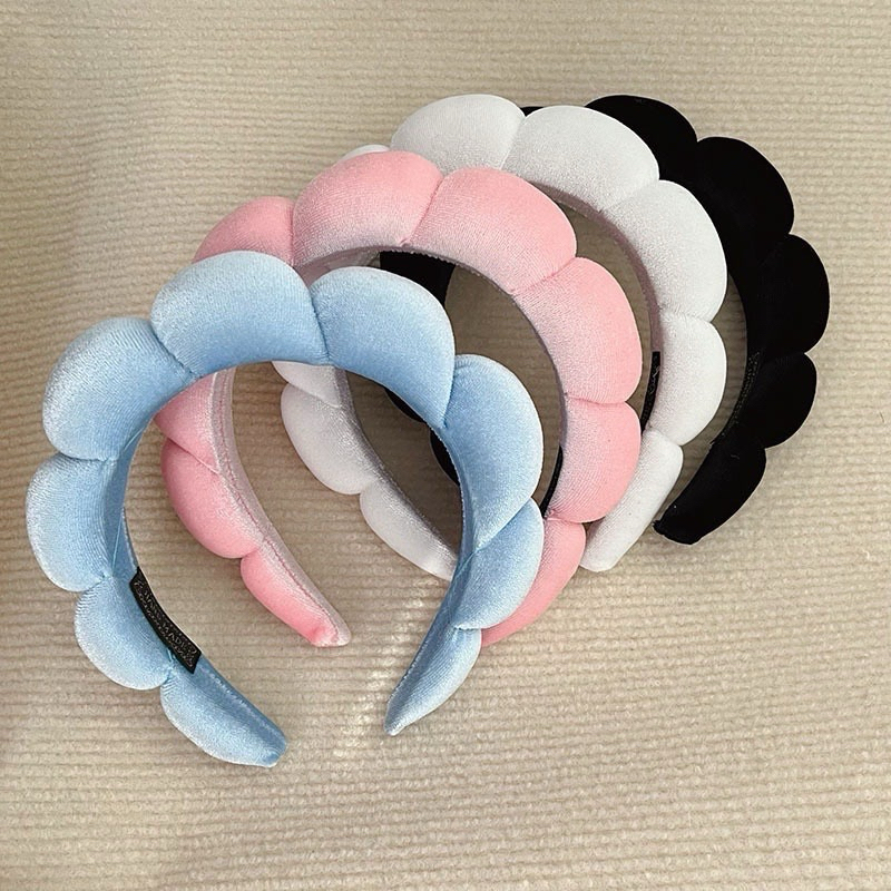 fluffy shell headband bando estetik / bando busa / bando kekinian / bando busa estetik / bando murah