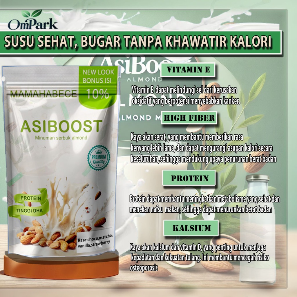 Susu Pelancar Asi Booster Susu Almond Milk Asi Booster Susu Ibu Menyusui Asi Booster Menyusui Mom