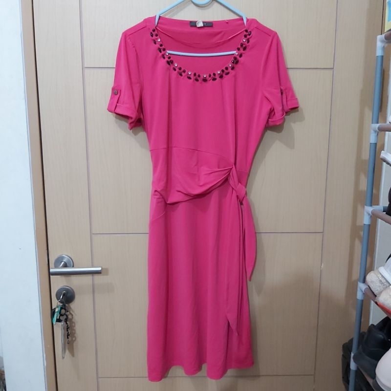 Dress Wanita Pink Fanta ESPRIT (preloved)