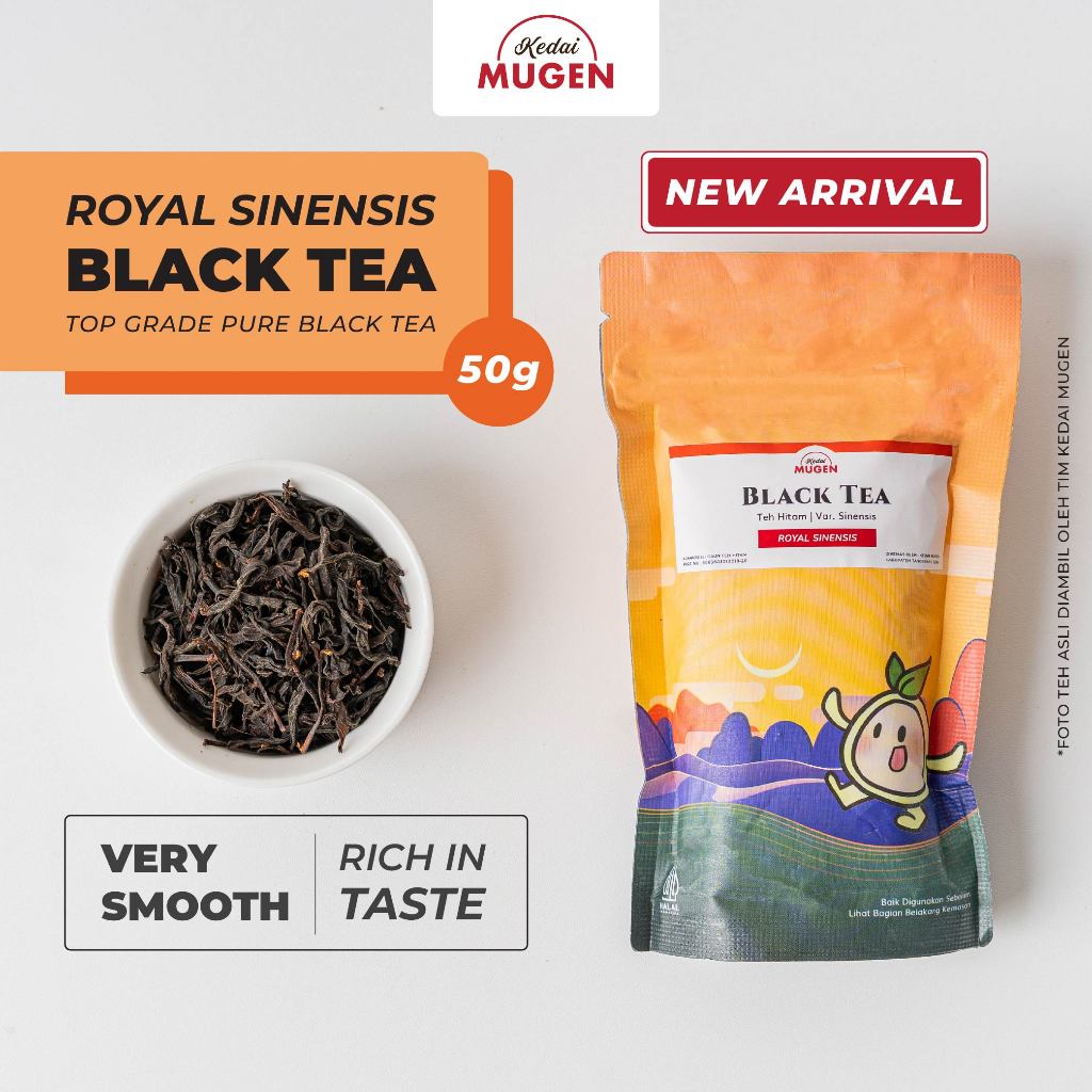

Kedai Mugen - Teh Hitam Royal Sinensis Unggulan / Premium Royal Sinensis Black Tea - Teh Seduh 50g