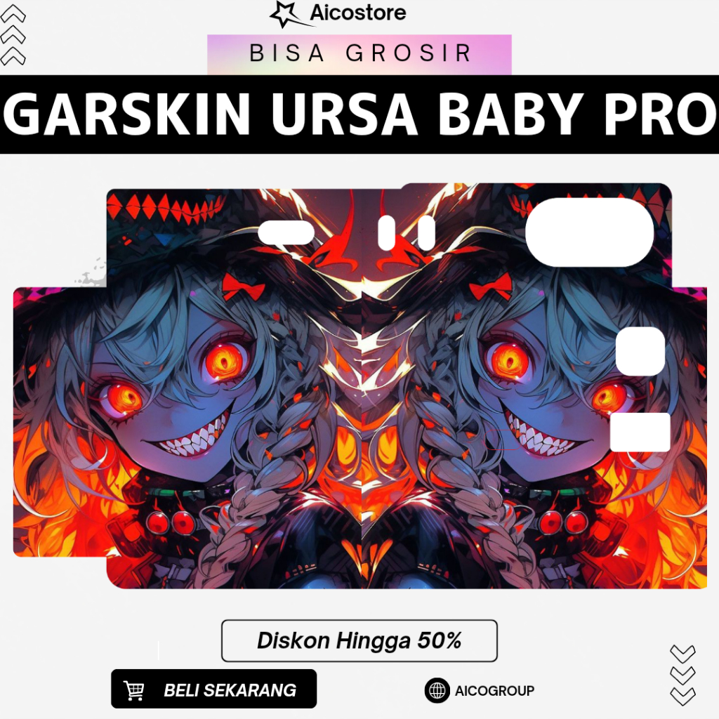 

stiker inner garskin urrsshaaaa baaabyyy proo bisa hologram dan custom desain