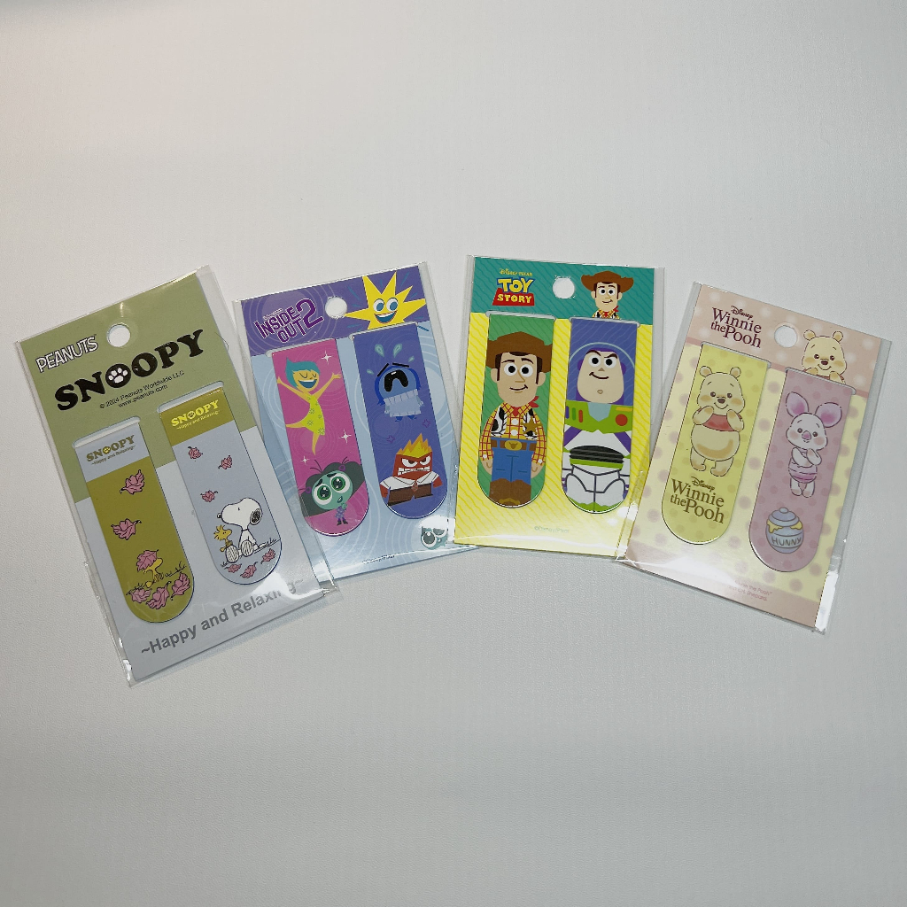 

[B00] Pembatas Buku Bookmark Magnet (Winnie The Pooh, Snoopy, Inside Out, Toy Story)
