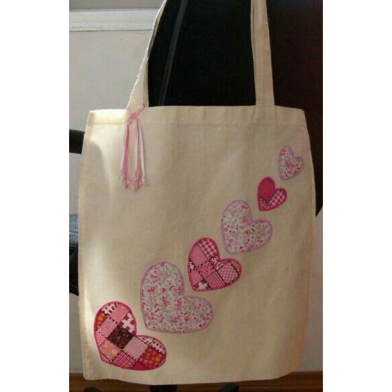 Totebag lucu hiasan kerajinan kain perca, bisa custom