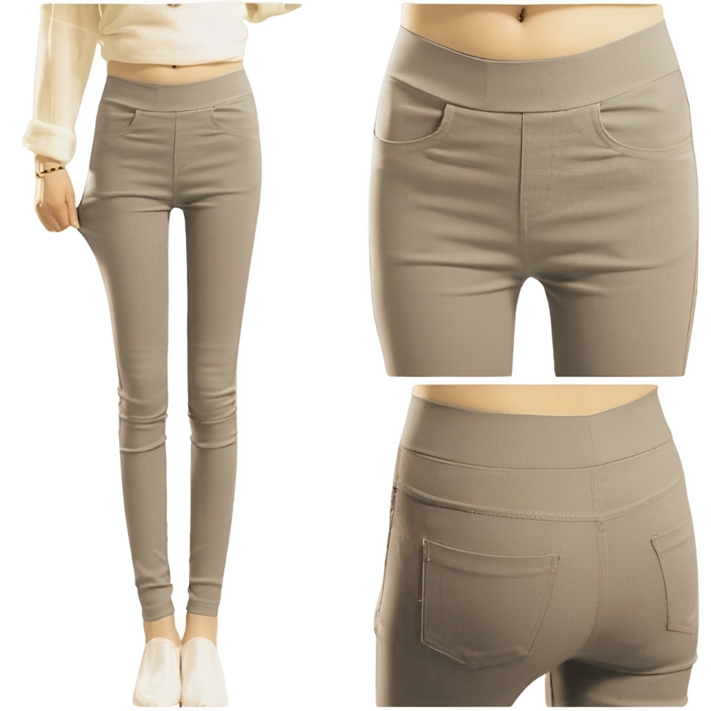 koi Celana Legging Model Jeans/Kain Scuba Premium/Standar & Jumbo/Jegging/Tregging Bisa Cod