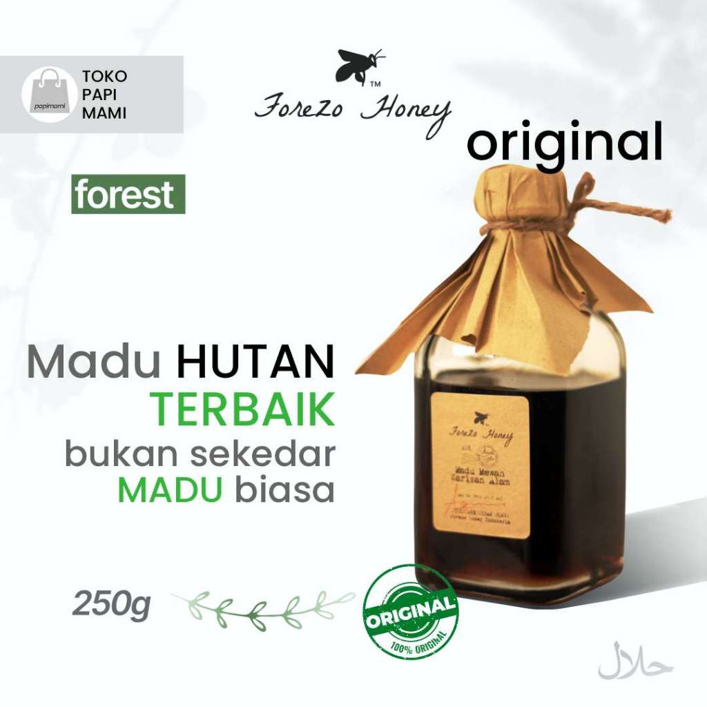 

Madu Hutan ALAMI 250gr Liar Murni Asli FOREZO FOREST tanpa campuran 100% original SEHAT BUGAR CANTIK