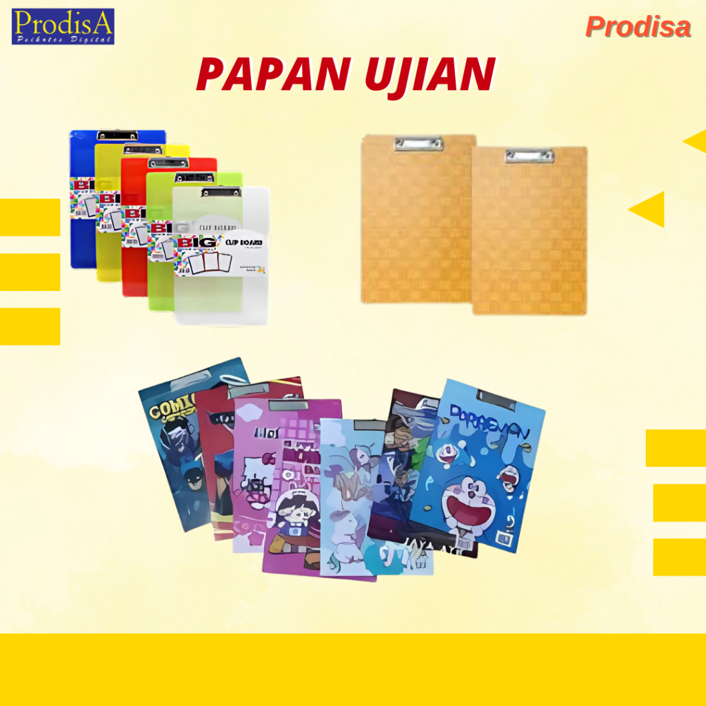 

PAPAN UJIAN ATAU PAPAN DADA/MEJA JALAN, PAPAN PLASTIK, PAPAN KARAKTER DAN PAPAN COKLAT