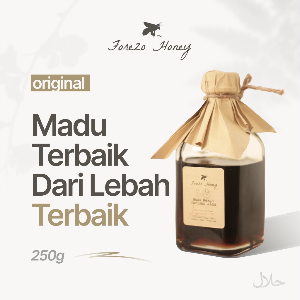 

Madu asli trigona lebah anti oksidan original 100% asli Forezo Honey Klanceng murni tanpa campuran Forezo Honey – Madu Klanceng Murni (250g)