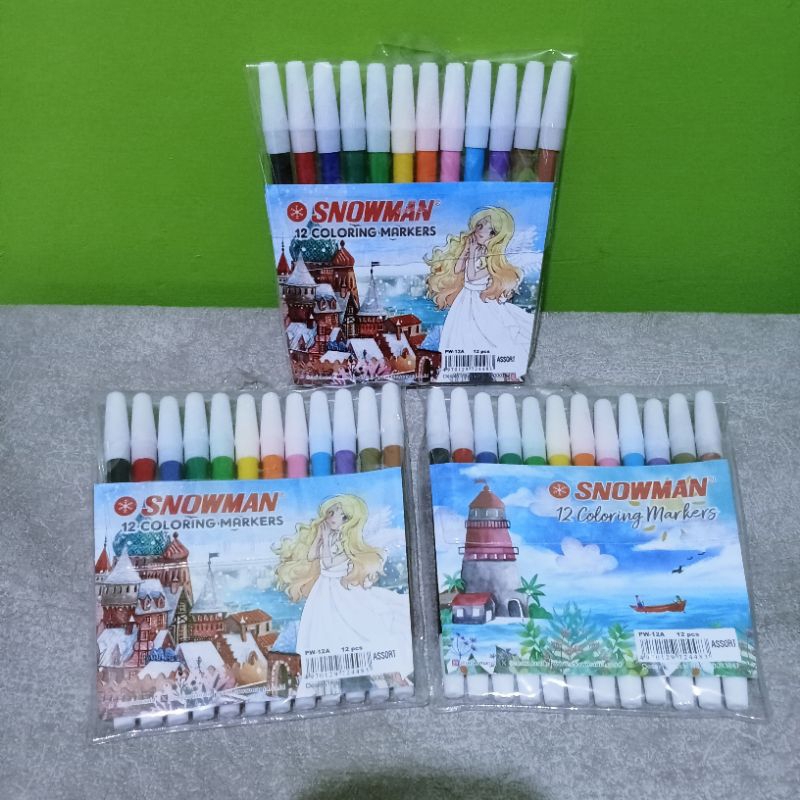 

Spidol warna Snowman 12 warna